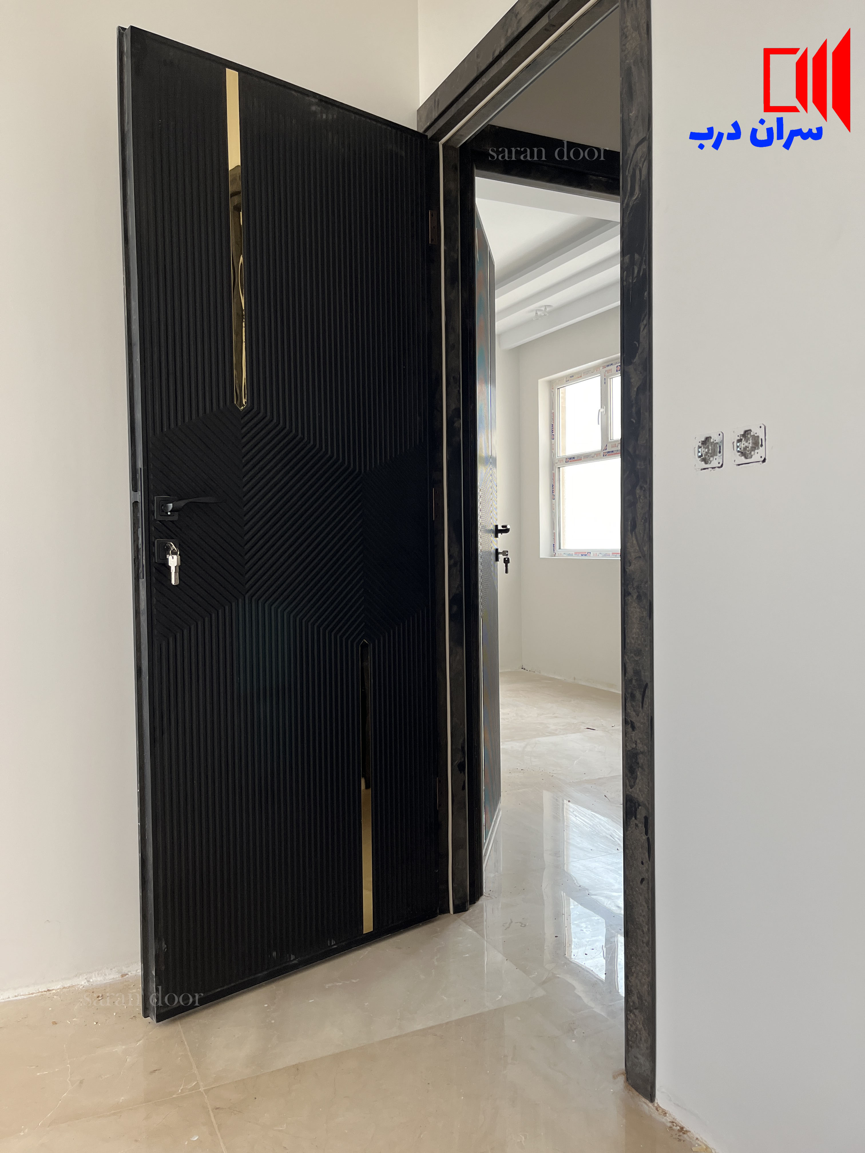    درب اتاق لوکس روکش وکیوم مدل 101